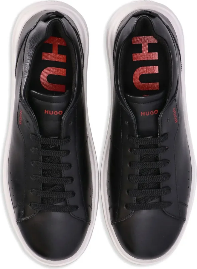 Logo-Debossed Leather Low-Top Sneakers - Image 4
