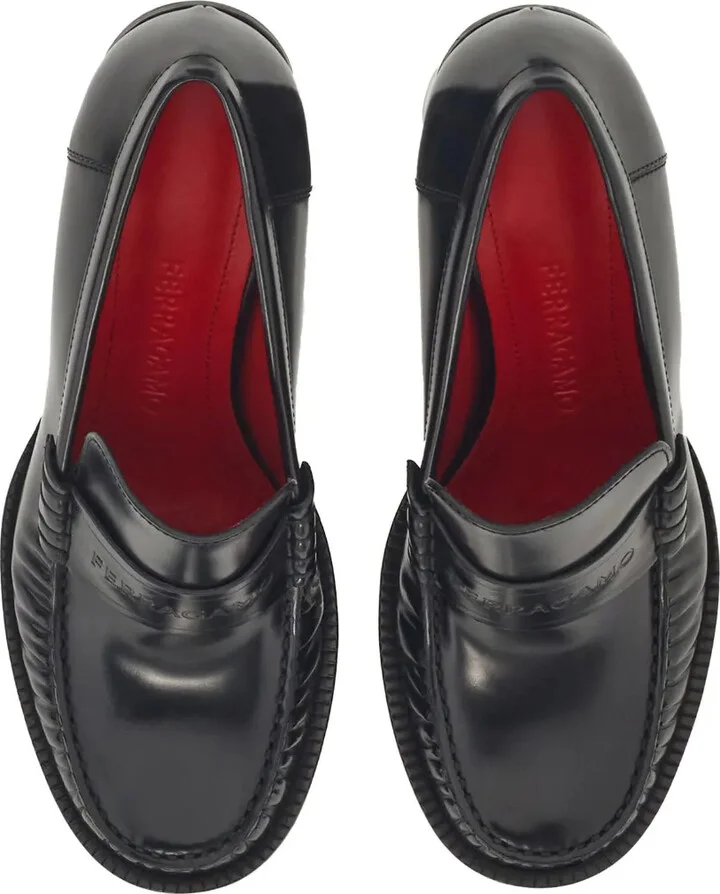 Logo-Debossed Leather Moccasins - Image 4