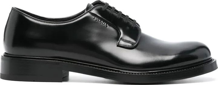 Logo-Debossed Leather Oxford Shoes