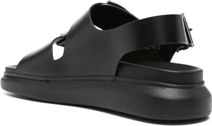 Logo-Debossed Leather Sandals - Image 3