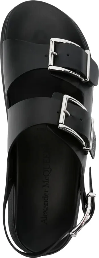 Logo-Debossed Leather Sandals - Image 4