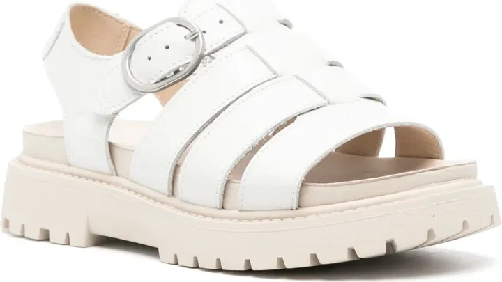 Logo-Debossed Leather Sandals - Image 2