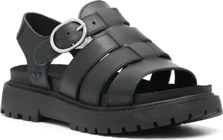 Logo-Debossed Leather Sandals - Image 2