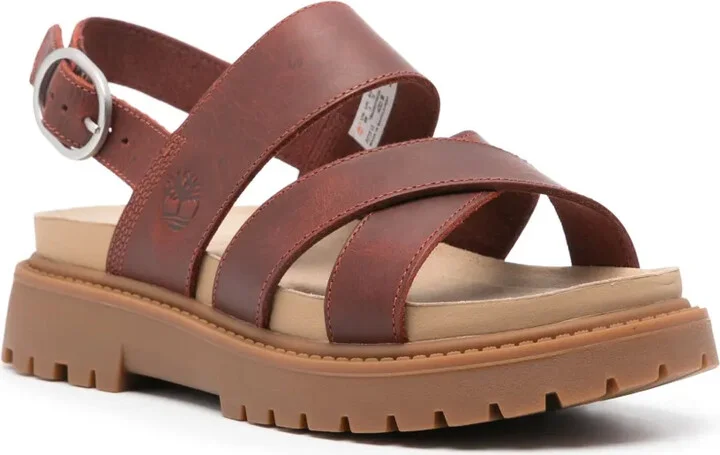 Logo-Debossed Leather Sandals - Image 2