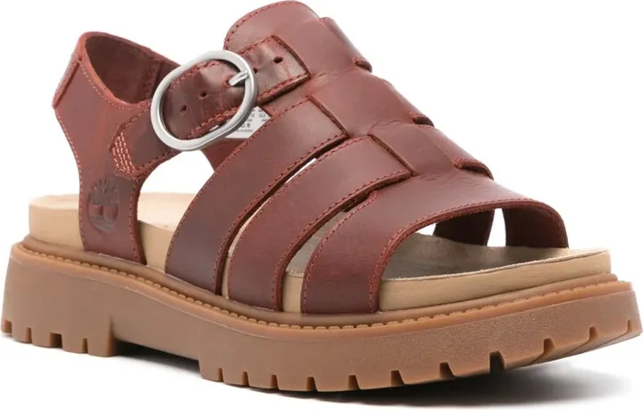 Logo-Debossed Leather Sandals - Image 2