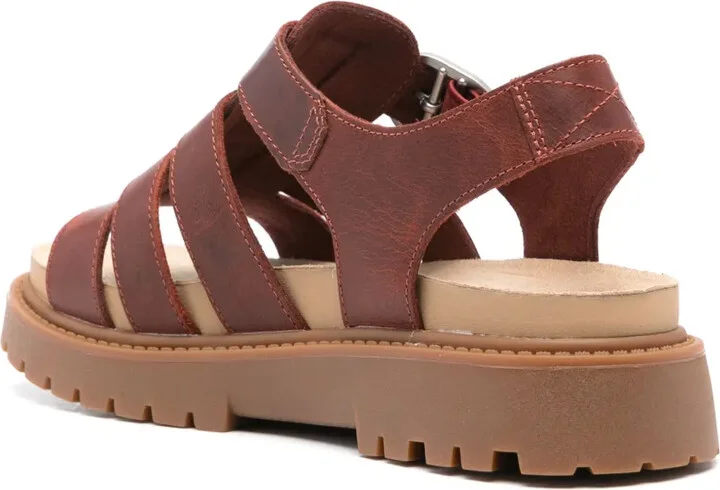 Logo-Debossed Leather Sandals - Image 3