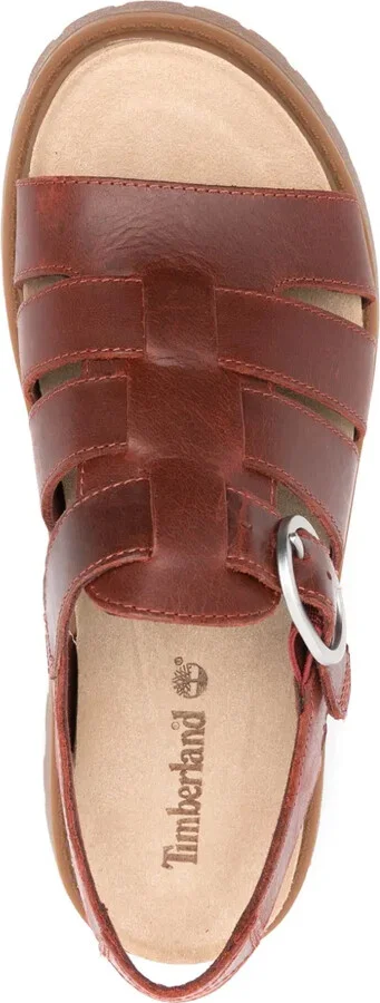 Logo-Debossed Leather Sandals - Image 4