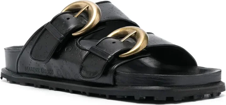 Logo-Debossed Leather Sandals - Image 2