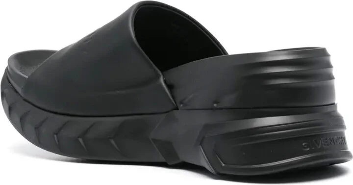 Logo-Debossed Leather Slides - Image 3