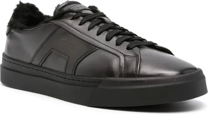 Logo-Debossed Leather Sneakers - Image 2