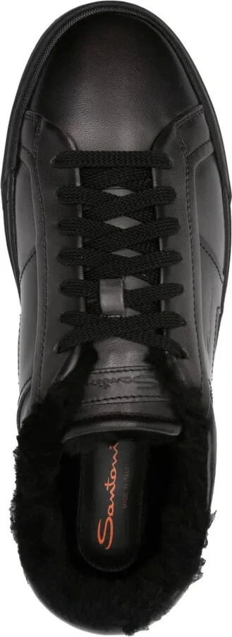 Logo-Debossed Leather Sneakers - Image 4