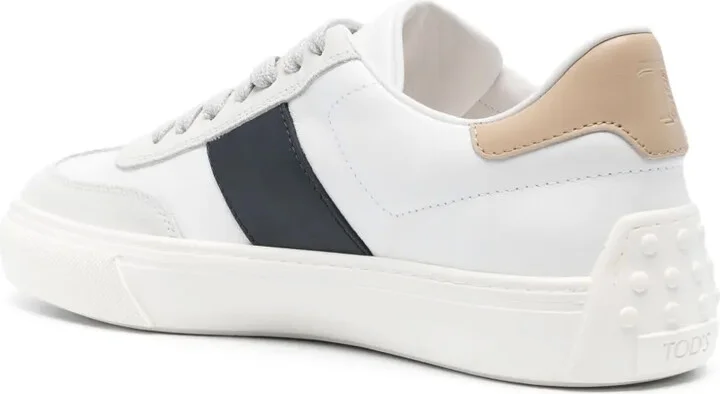 Logo-Debossed Leather Sneakers - Image 3