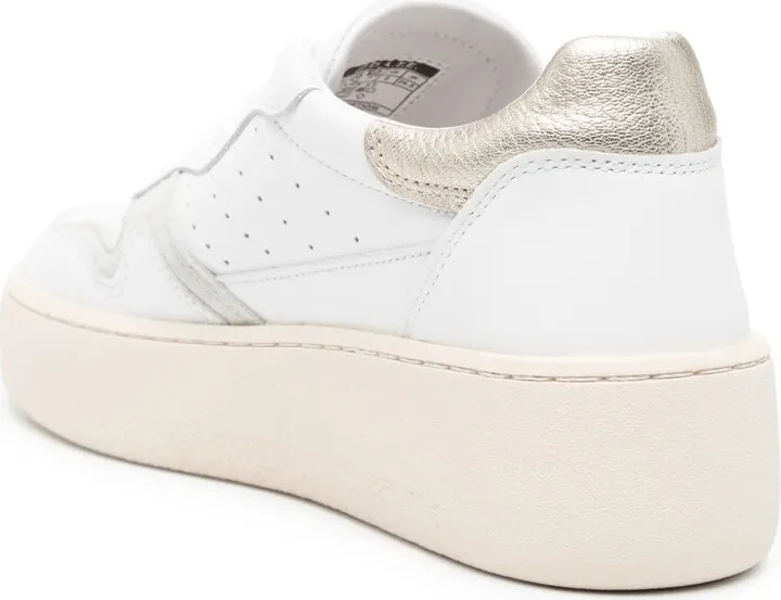 Logo-Debossed Leather Sneakers - Image 3