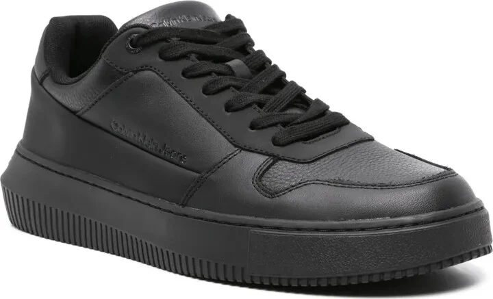 Logo-Debossed Leather Sneakers - Image 2