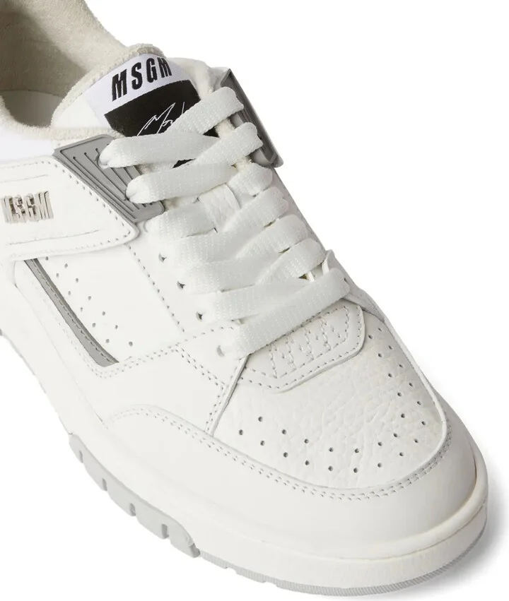 Logo-Debossed Leather Sneakers - Image 4
