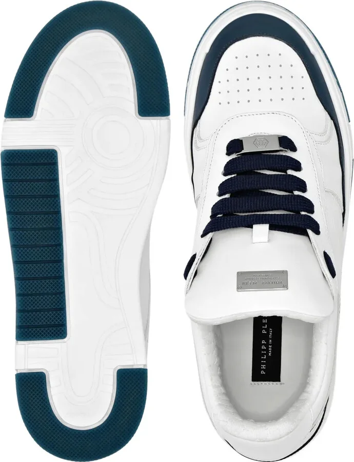 Logo-Debossed Leather Sneakers - Image 3