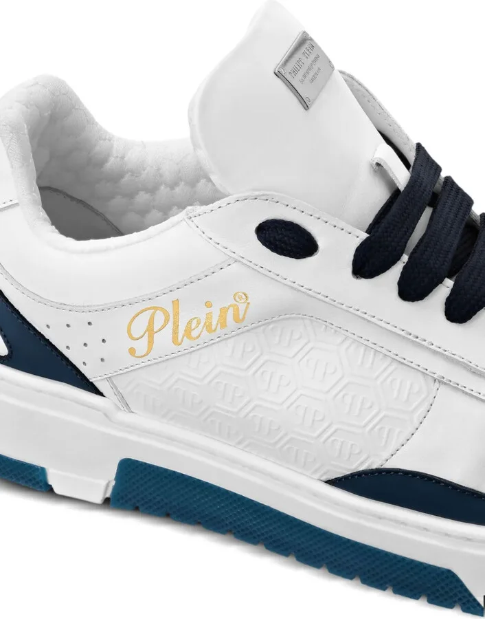 Logo-Debossed Leather Sneakers - Image 4