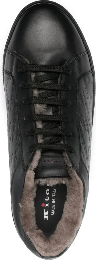Logo-Debossed Leather Sneakers - Image 4