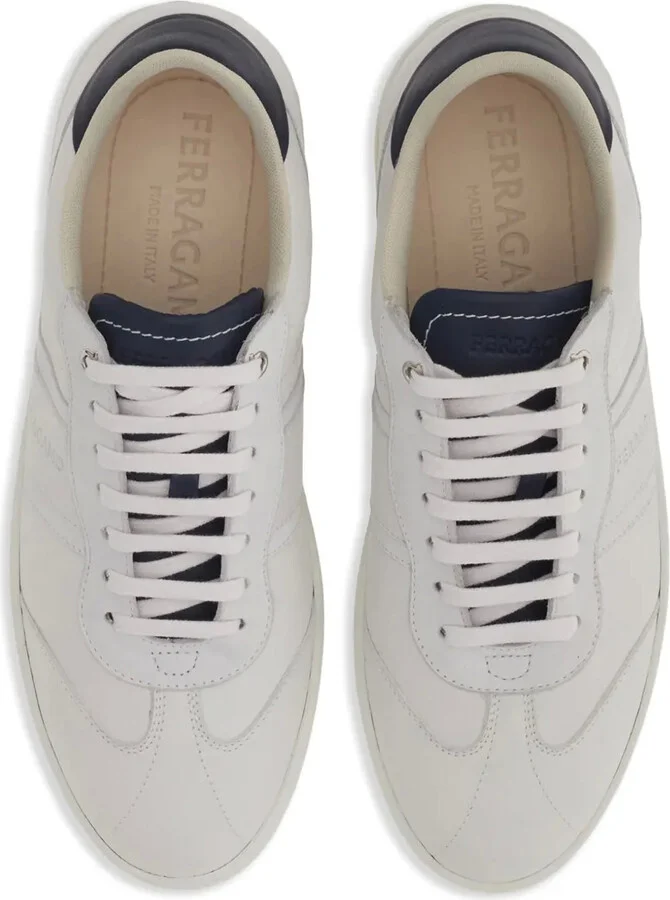 Logo-Debossed Leather Sneakers - Image 4