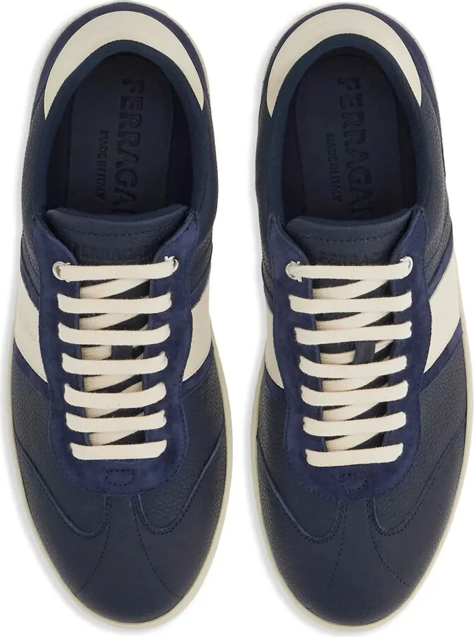 Logo-Debossed Leather Sneakers - Image 4