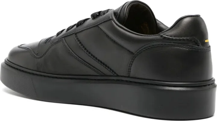 Logo-Debossed Leather Sneakers - Image 3