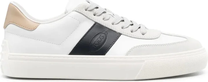Logo-Debossed Leather Sneakers