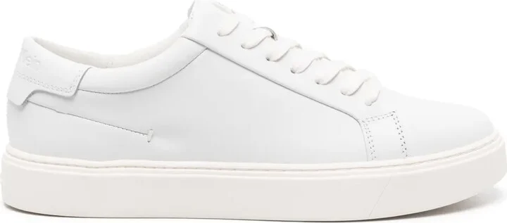 Logo-Debossed Leather Sneakers