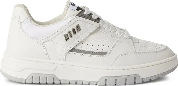 Logo-Debossed Leather Sneakers