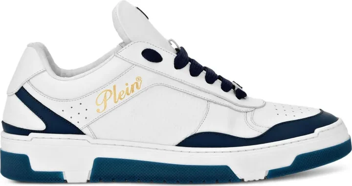 Logo-Debossed Leather Sneakers