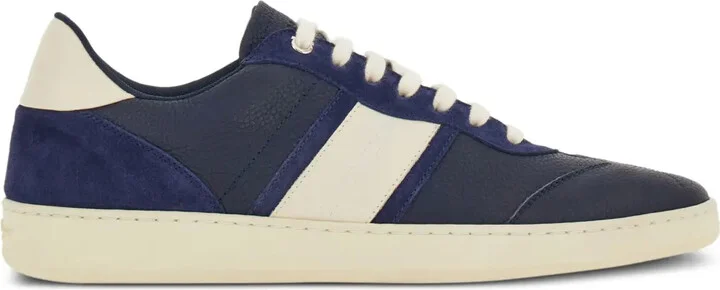 Logo-Debossed Leather Sneakers