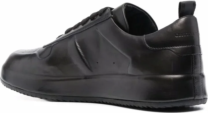 Logo-Debossed Low-Top Leather Sneakers - Image 3