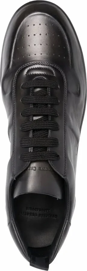 Logo-Debossed Low-Top Leather Sneakers - Image 4