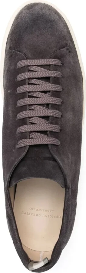 Logo-Debossed Low-Top Suede Sneakers - Image 4