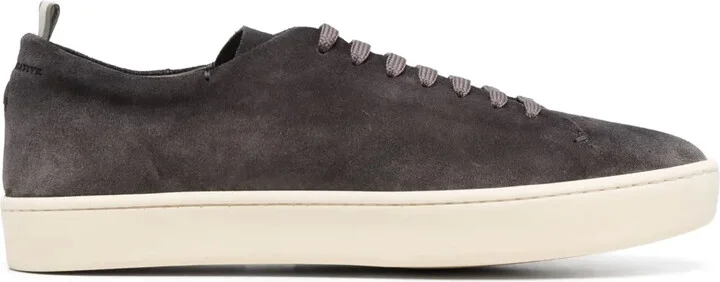 Logo-Debossed Low-Top Suede Sneakers