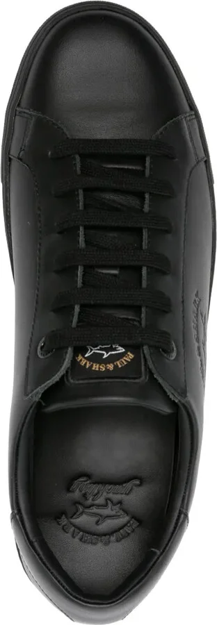 Logo-Debossed Panelled Leather Sneakers - Image 4