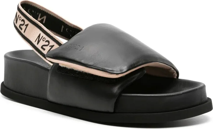 Logo-Debossed Slingback Sandals - Image 2