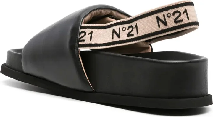 Logo-Debossed Slingback Sandals - Image 3