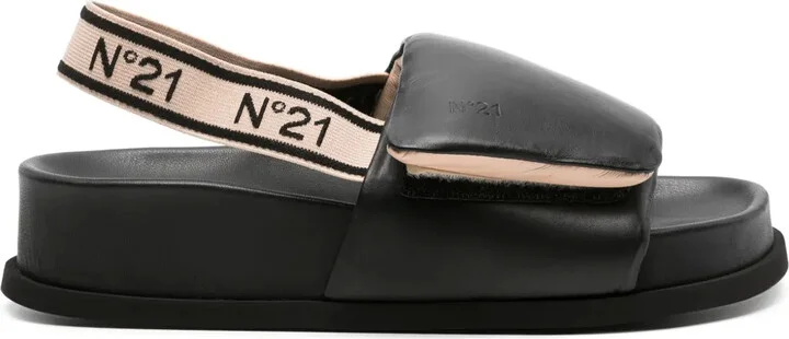 Logo-Debossed Slingback Sandals