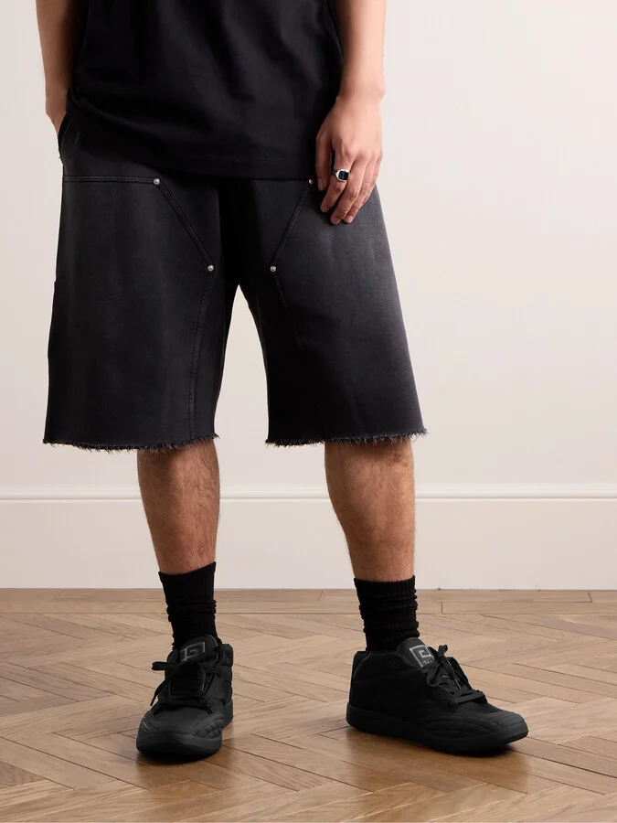 Logo-Debossed Suede and Leather-Trimmed Canvas Sneakers - Image 2