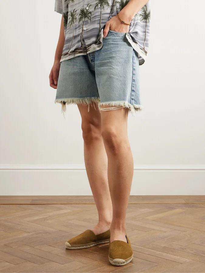 Logo-Debossed Suede Espadrilles - Image 2