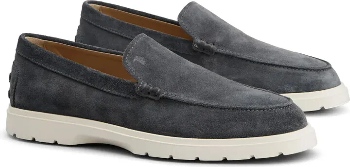 Logo-Debossed Suede Loafers - Image 2