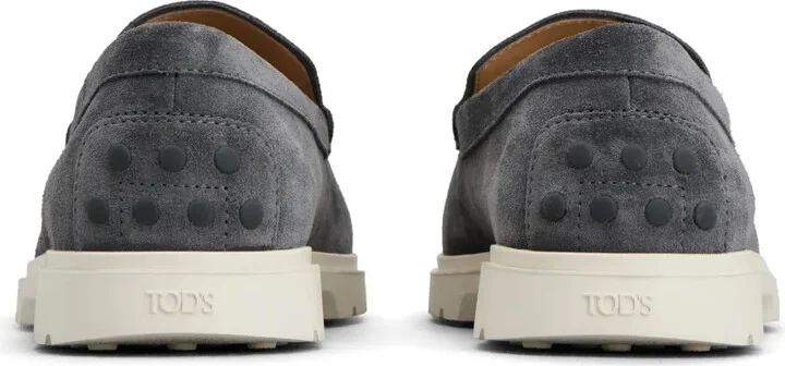Logo-Debossed Suede Loafers - Image 3
