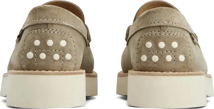 Logo-Debossed Suede Loafers - Image 3