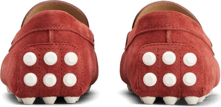 Logo-Debossed Suede Loafers - Image 3