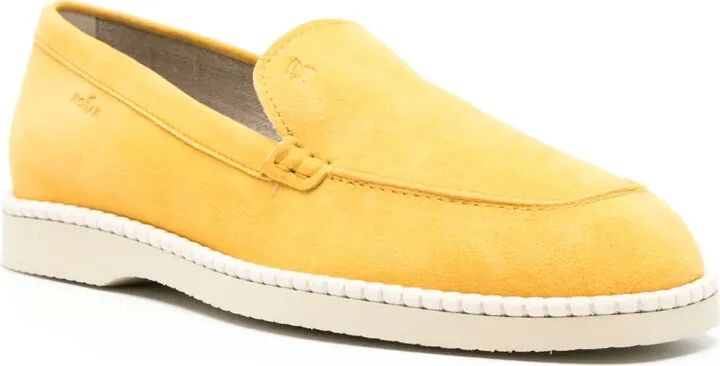 Logo-Debossed Suede Loafers - Image 2