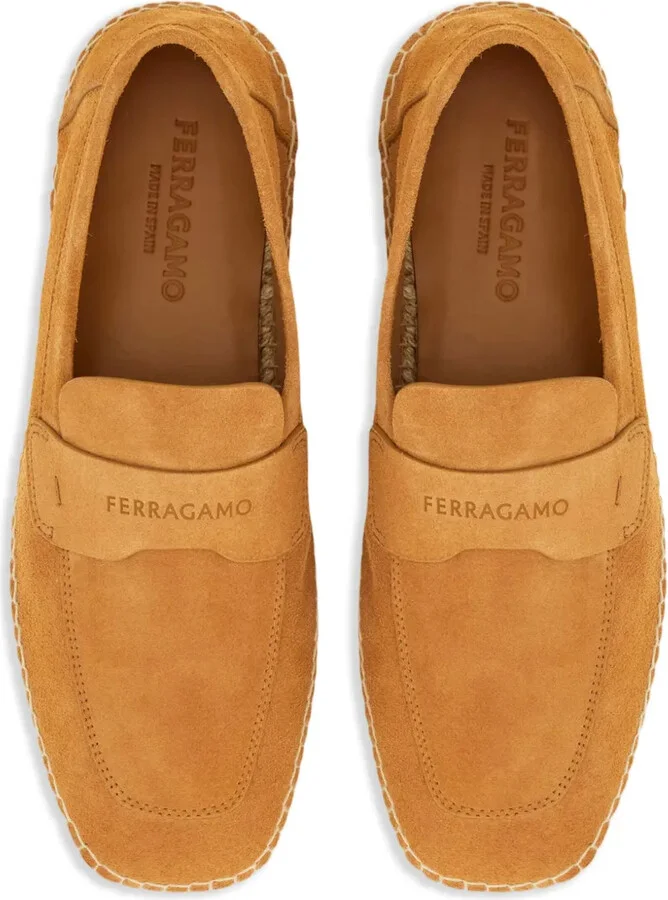 Logo-Debossed Suede Loafers - Image 4