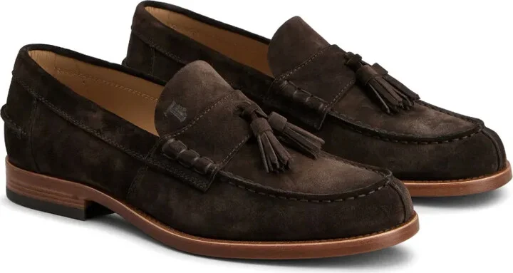 Logo-Debossed Suede Loafers - Image 2