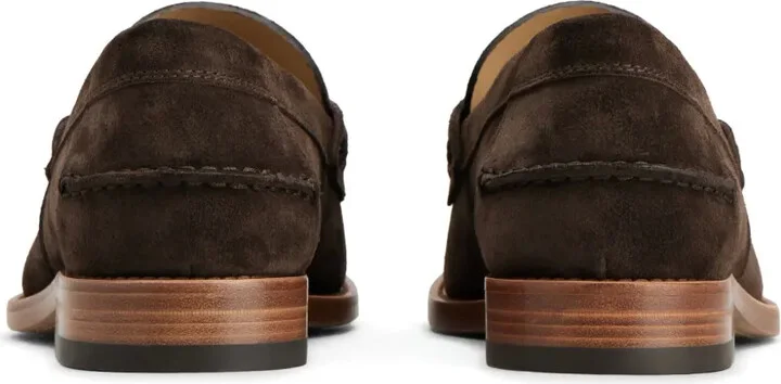 Logo-Debossed Suede Loafers - Image 3