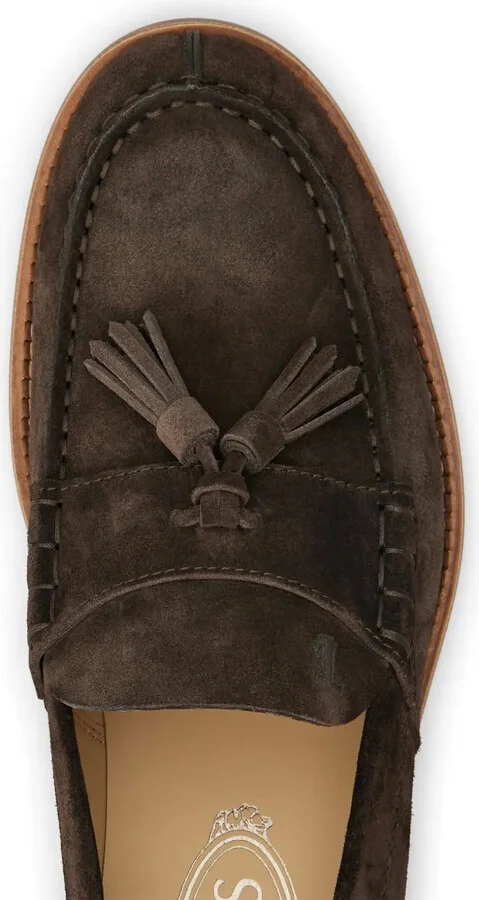 Logo-Debossed Suede Loafers - Image 4
