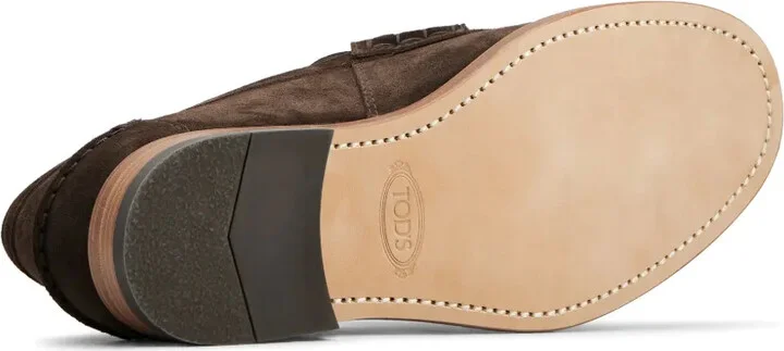 Logo-Debossed Suede Loafers - Image 5